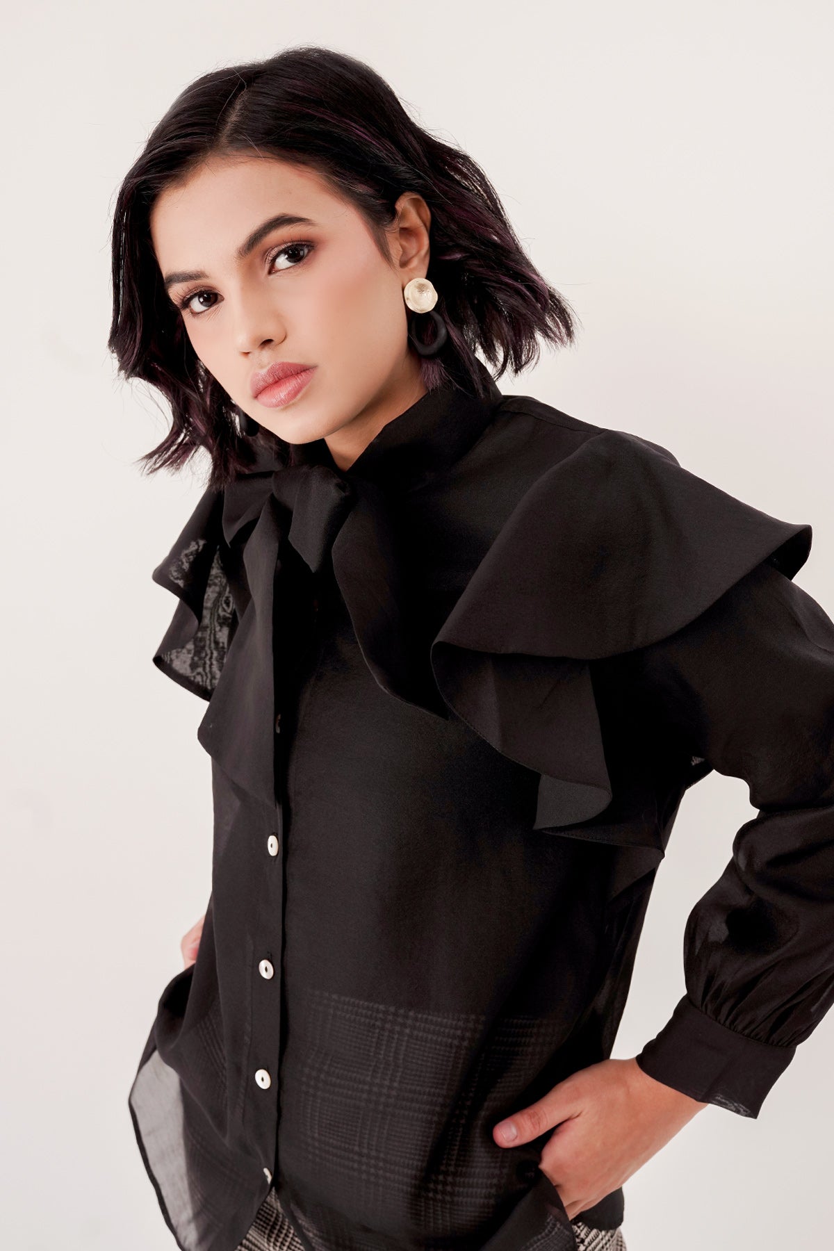 Danty Tie Top - Black