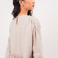 Sora Ruffle Blouse - Khaki