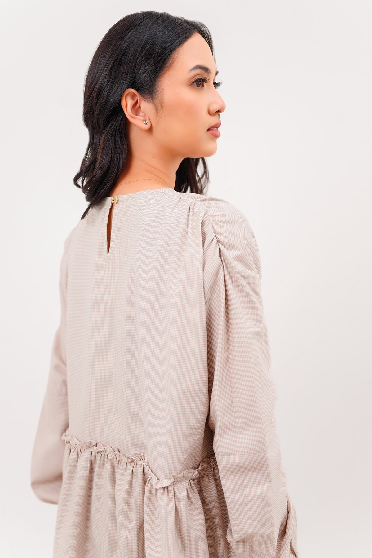 Sora Ruffle Blouse - Khaki