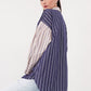 Yaya Shirt - Blue/Cream