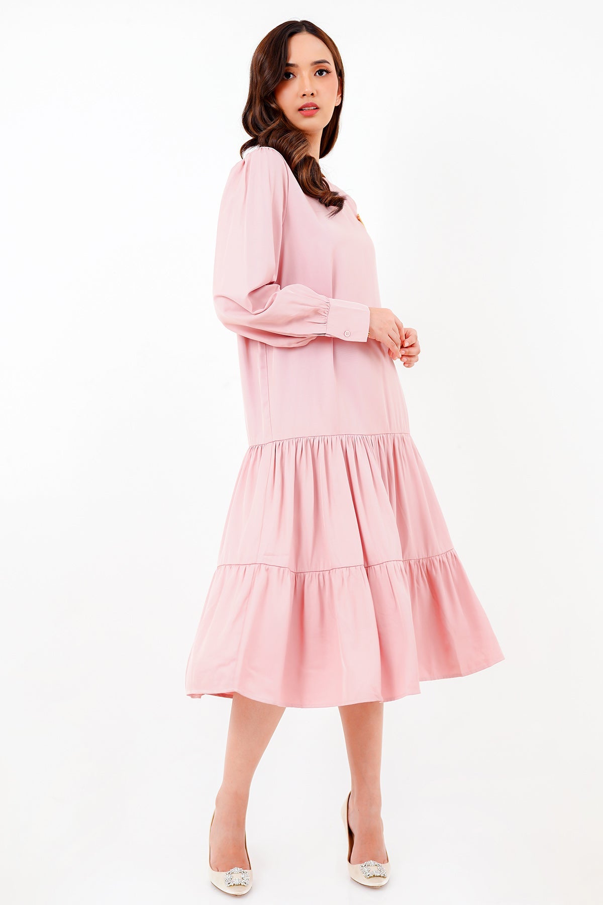 Raisha Midi Dress - Pink