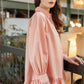Tapis Ruffle Shirt - Peach