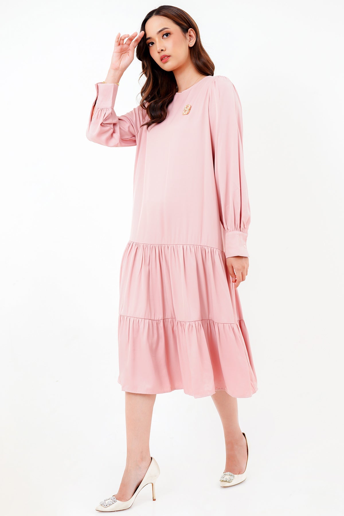 Raisha Midi Dress - Pink