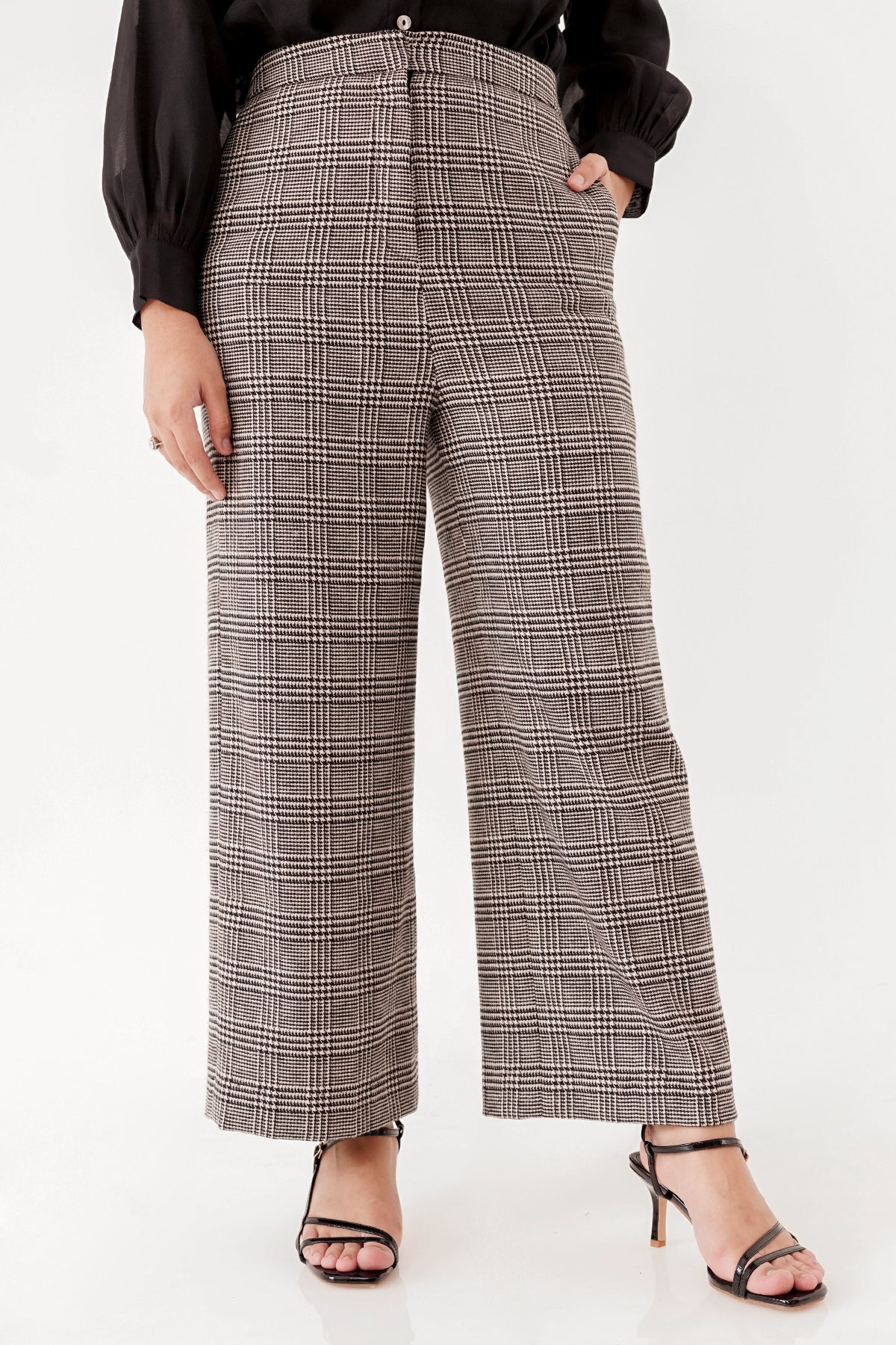 Plaid Pants - Grey