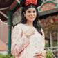Puzzlea Top with Puff Sleeve - Pink