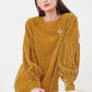 Rachel Velvet Blouse - Mustard