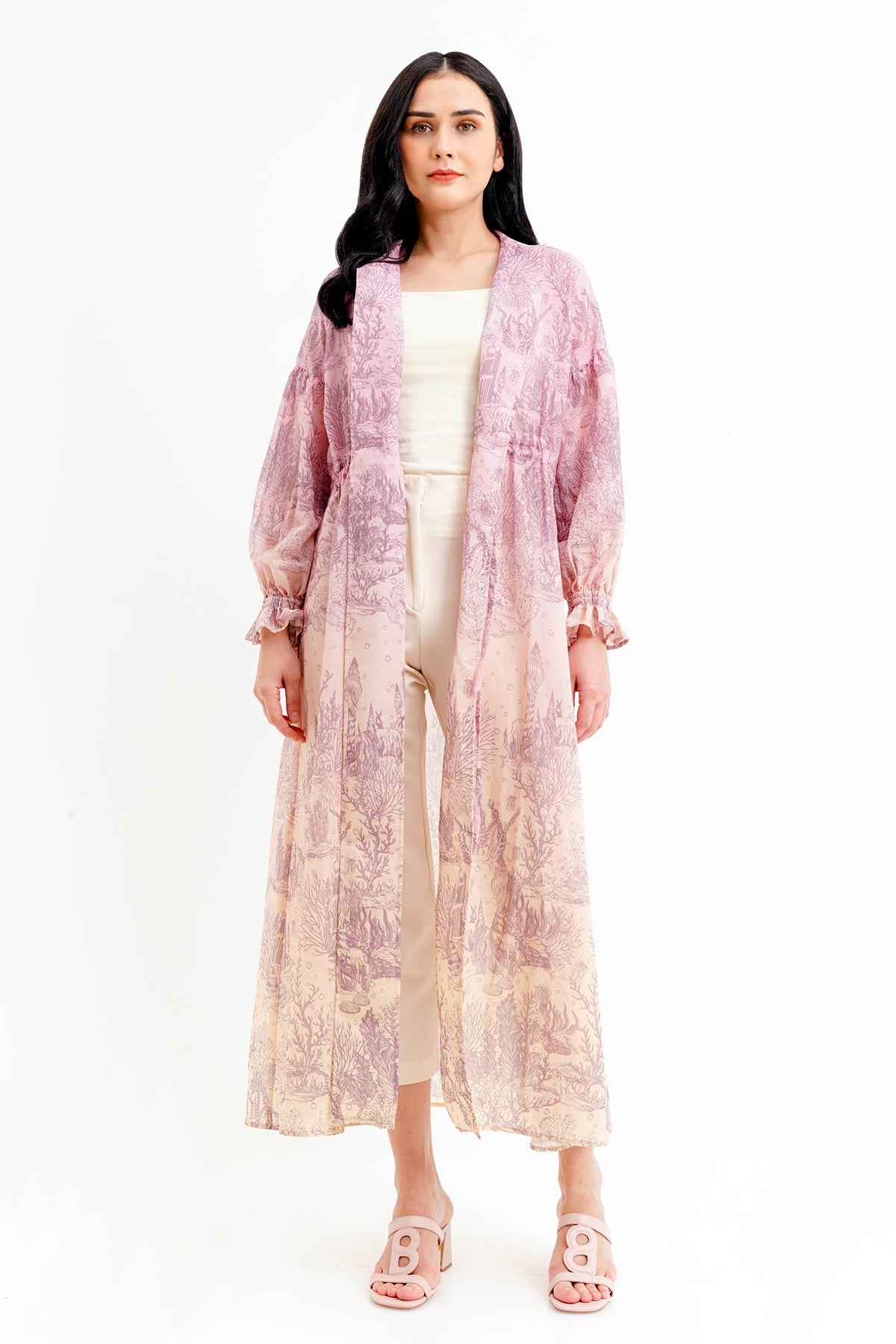 El Mar Minorca Drawstring Long Outer - Wisteria