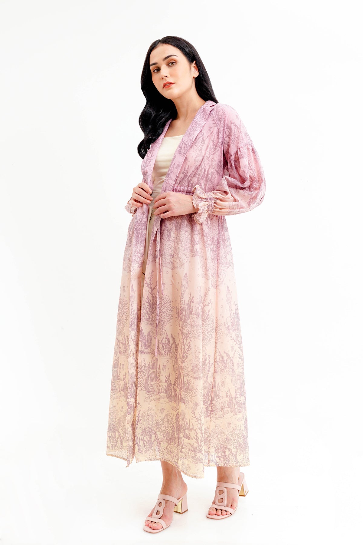 El Mar Minorca Drawstring Long Outer - Wisteria