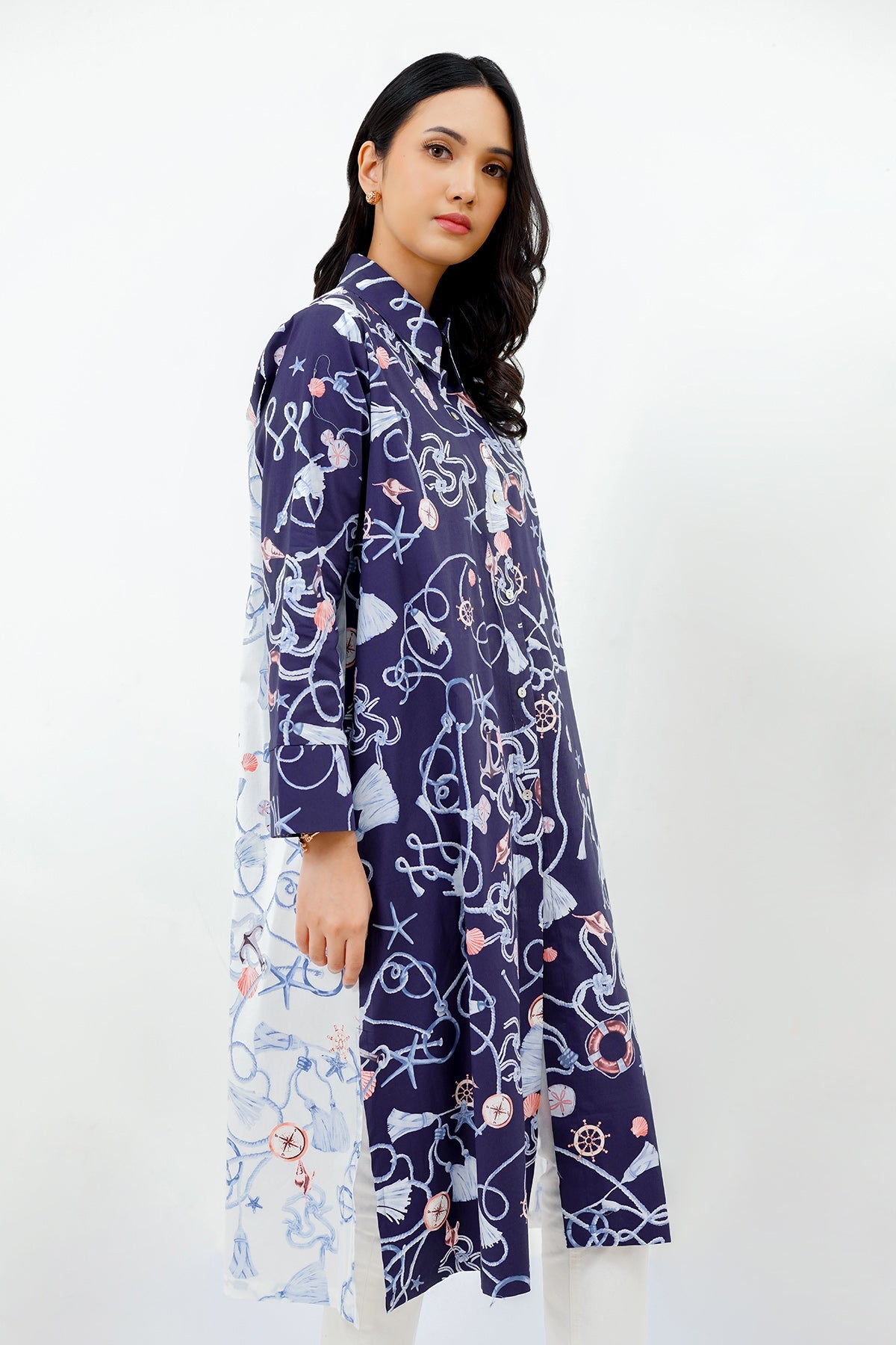 Nautical Shirt - Two Tone