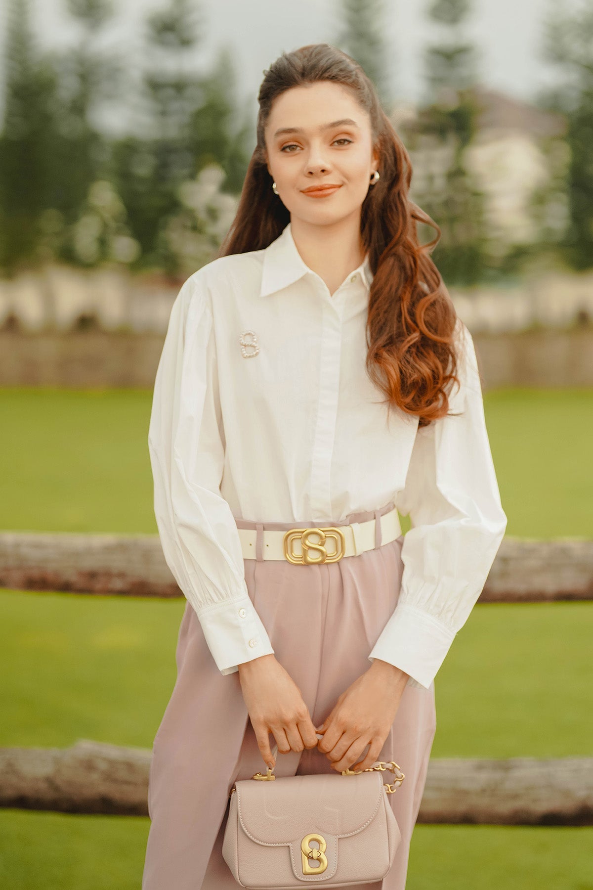 Amanda Shirt with Puff Sleeve - Broken White