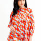Arnia Puff Sleeved Shirt - Orange