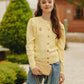 Jane Button Cardigan - Yellow