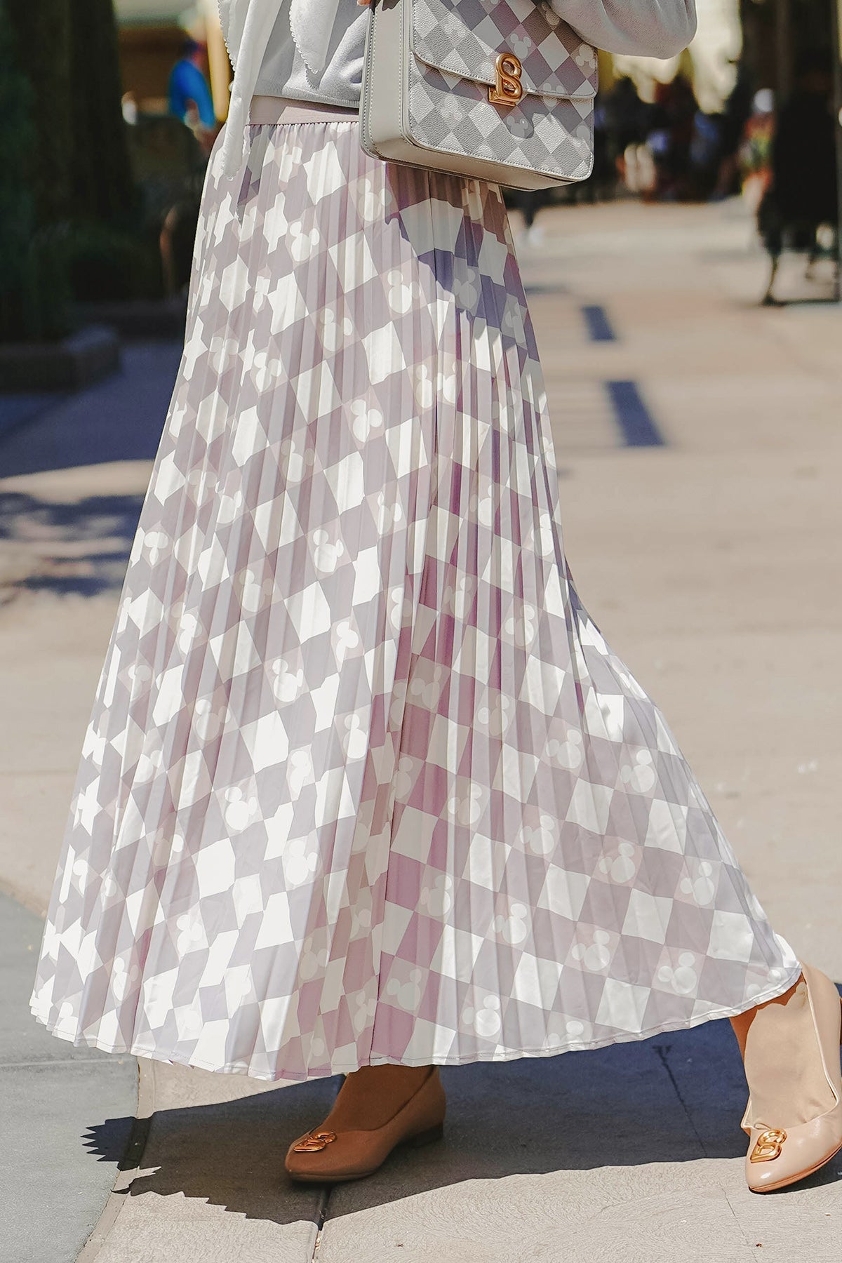 Dona Pleated Skirt - Ash Gray