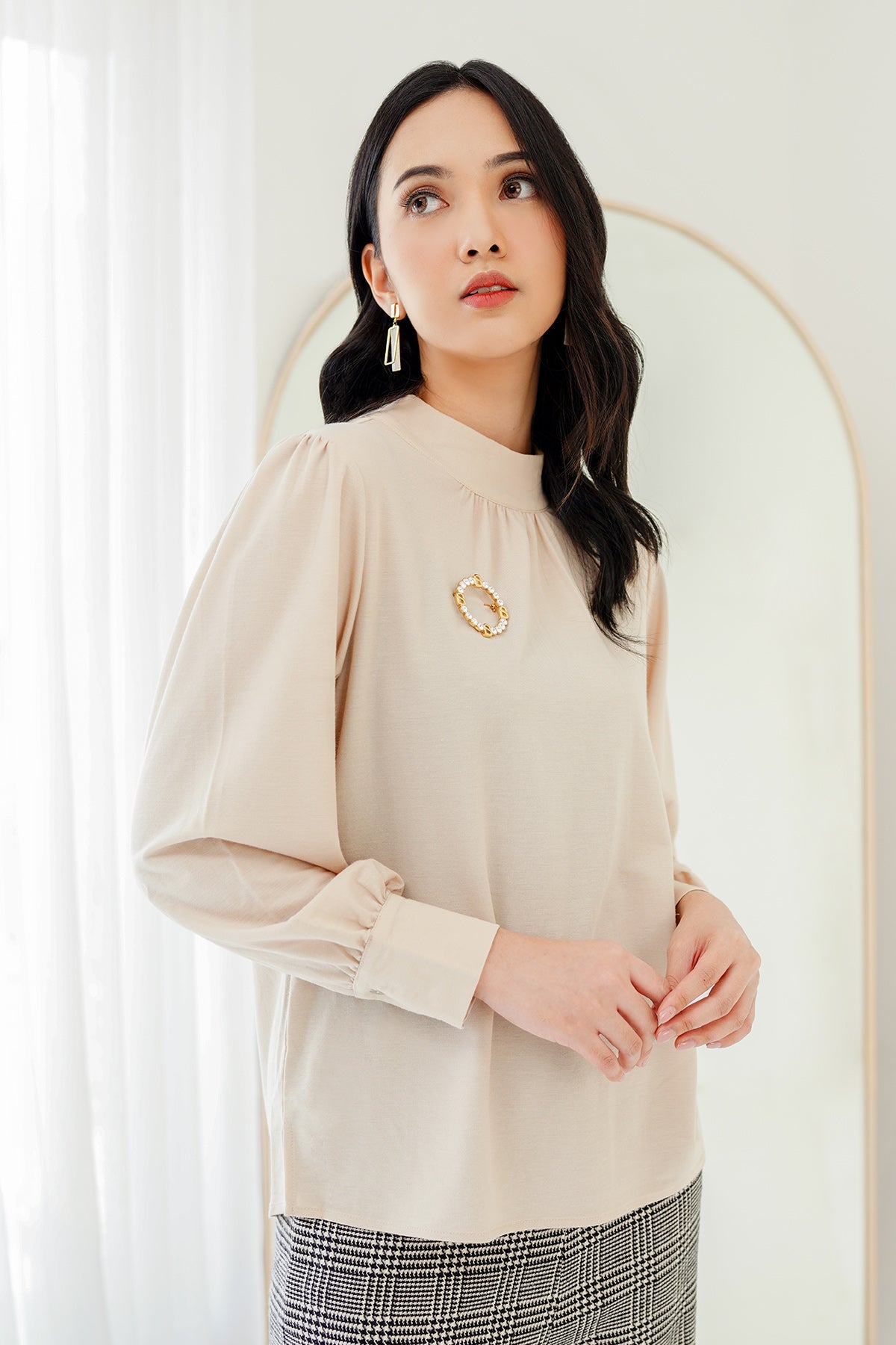 Fia Blouse - Beige