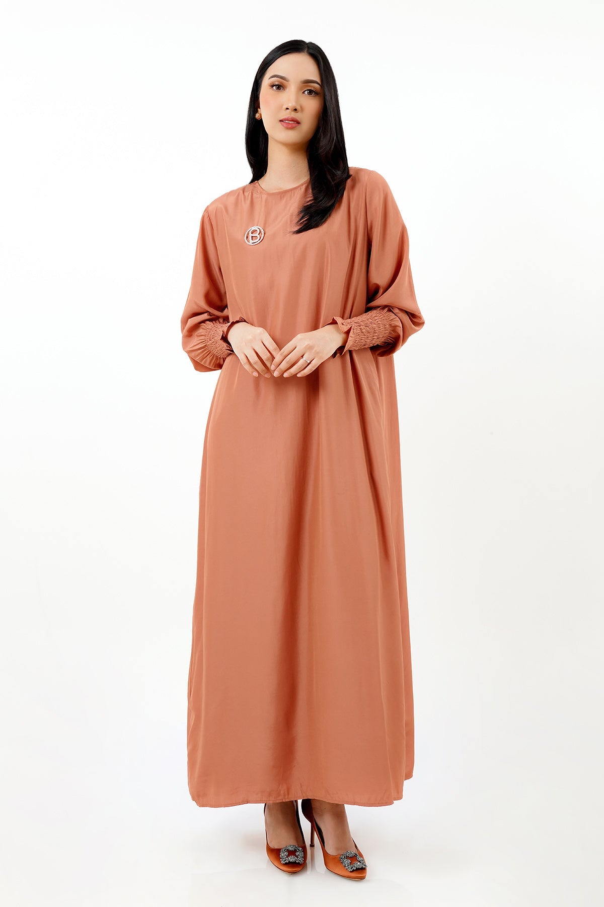 Sendy Maxi Dress - Dusty Brick