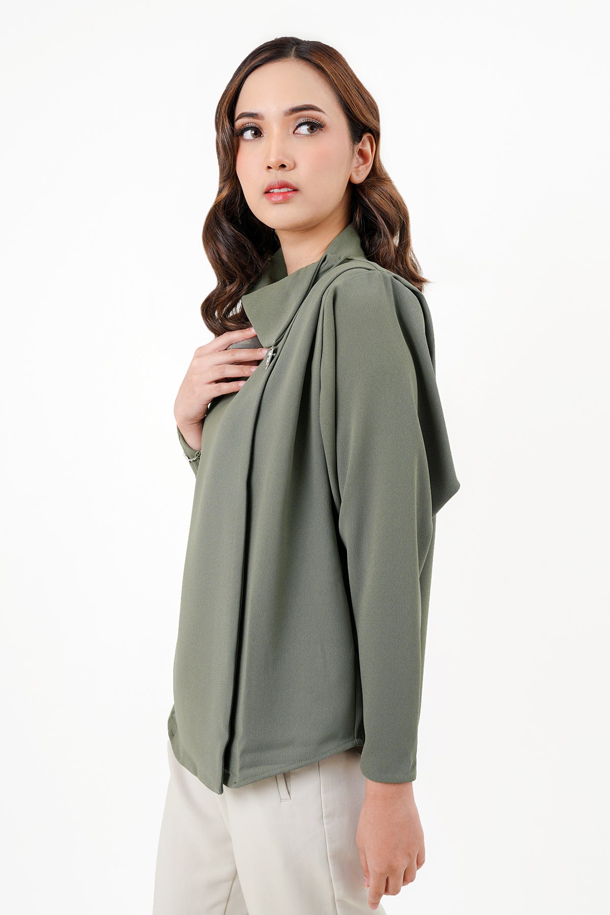 Rhea Top - Olive