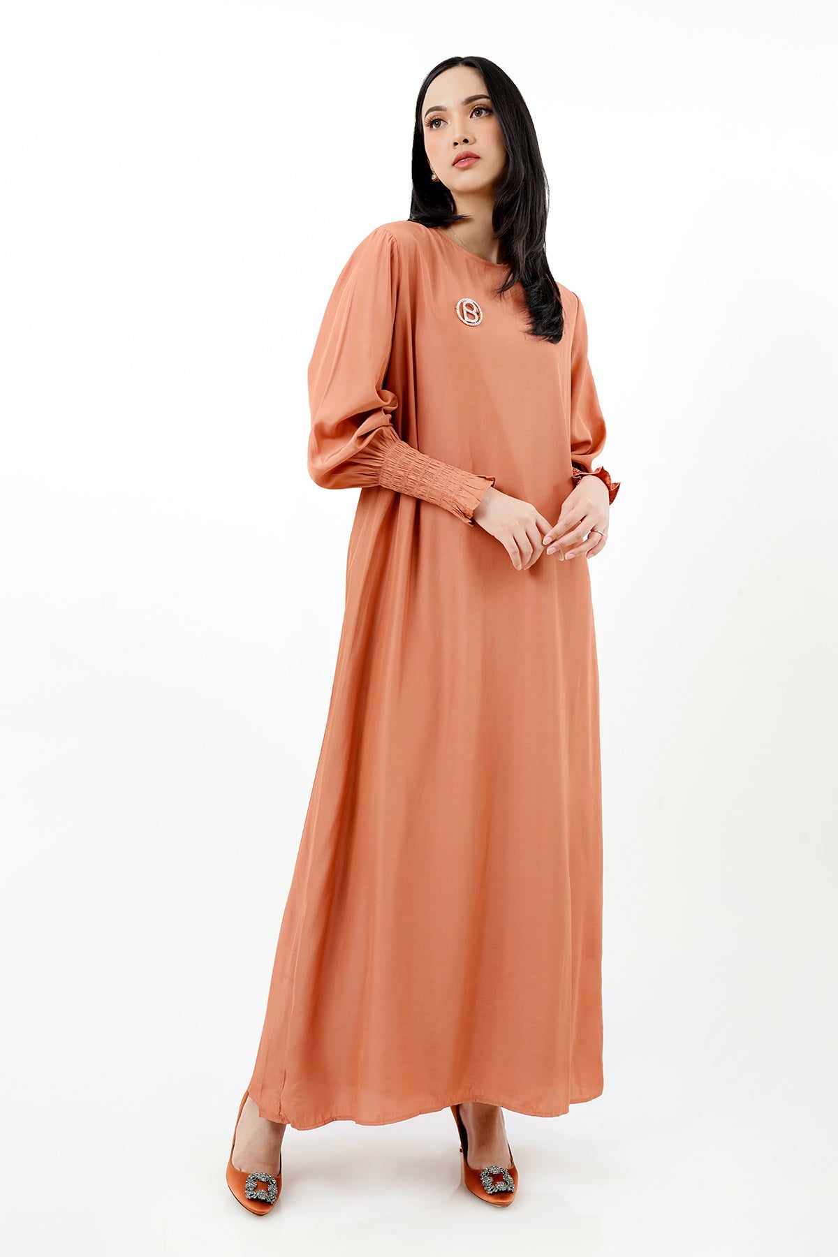 Sendy Maxi Dress - Dusty Brick