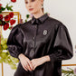 Shirt with Puff Sleeve - Black
