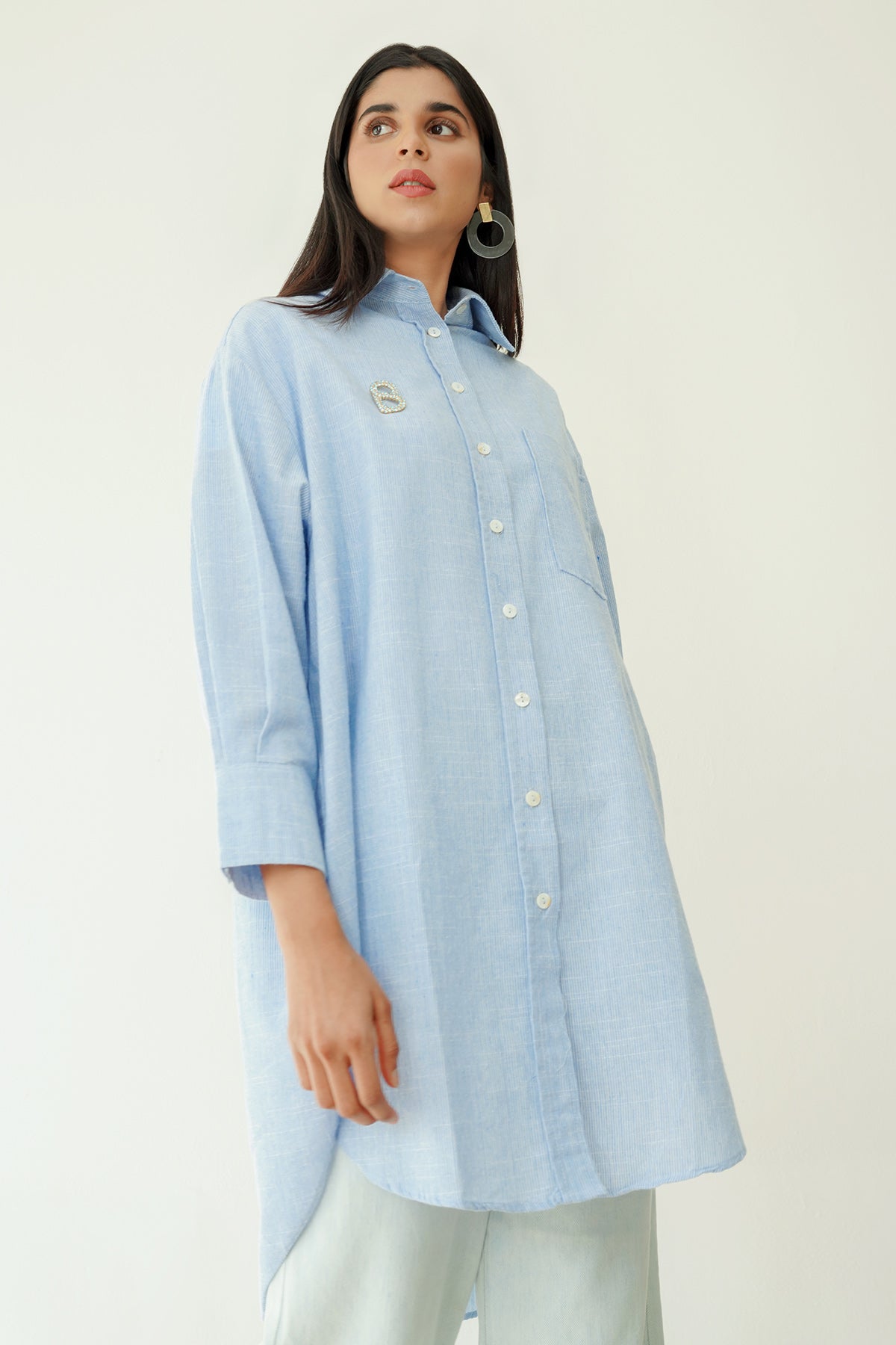 Rona Shirt - Blue Stripes