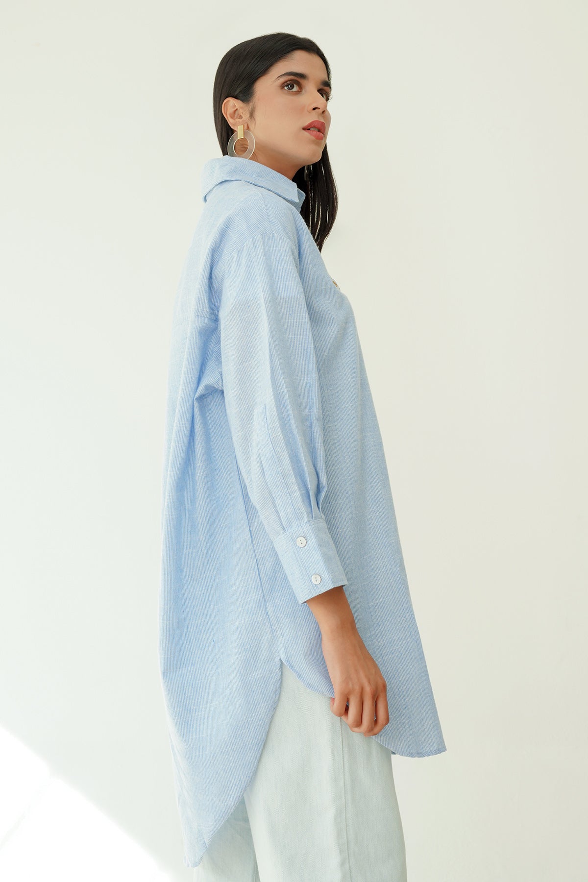 Rona Shirt - Blue Stripes