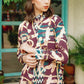 The Chain La Bella Georgette Shirt - Maroon