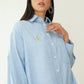 Rona Shirt - Blue Stripes