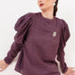 Mina Puff Sleeve - Dusty Purple