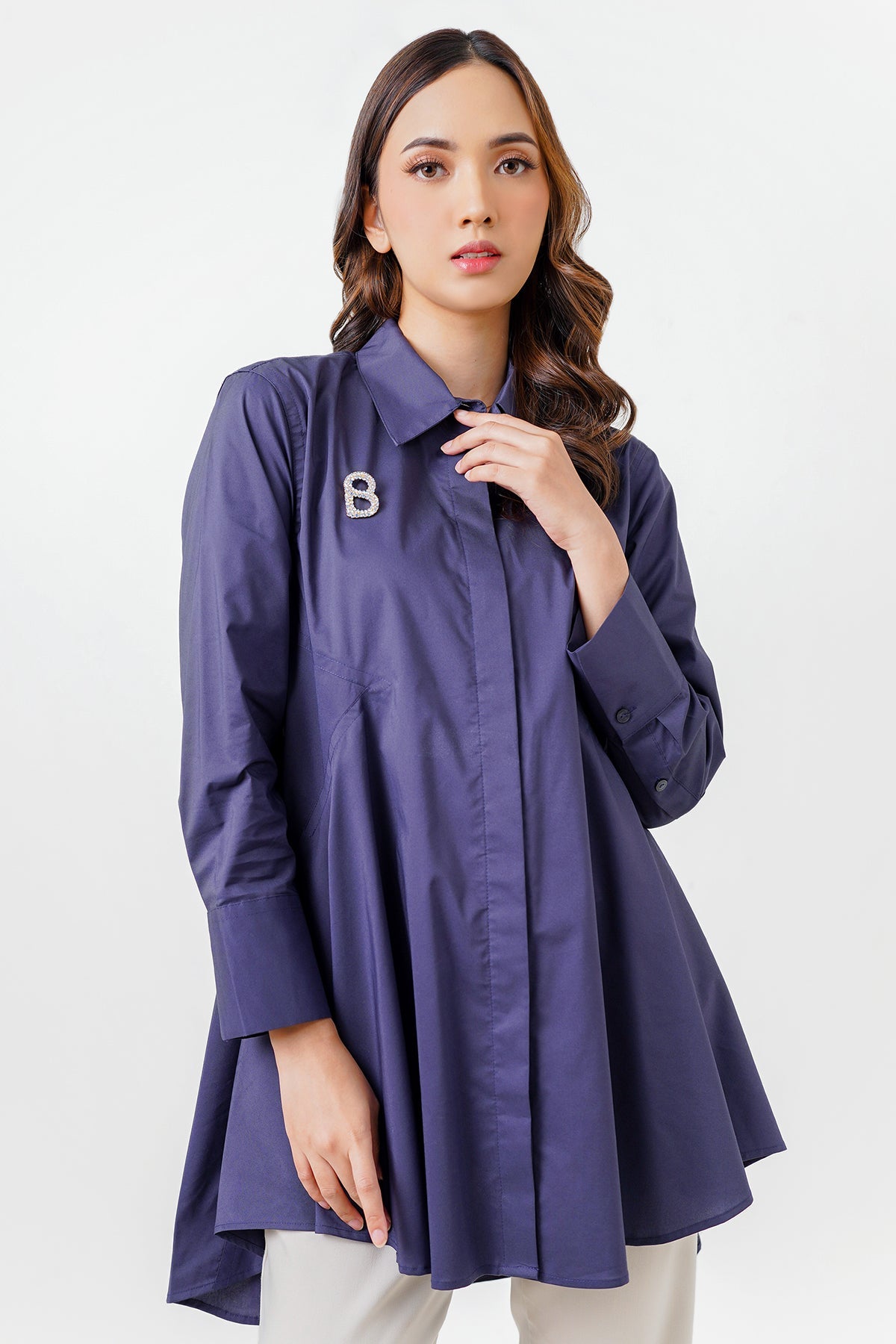 Kylie Shirt - Navy