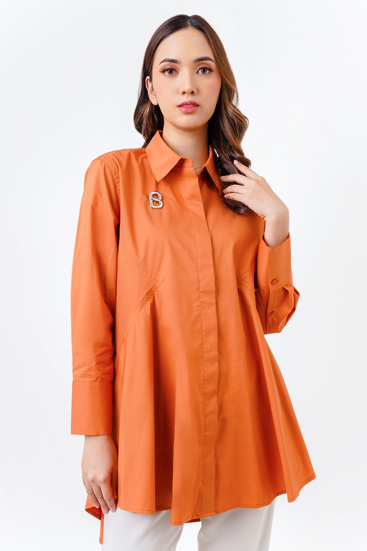 Kylie Shirt - Terracotta