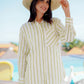 Zarina Shirt - White Stripes