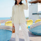 Zarina Shirt - White Stripes