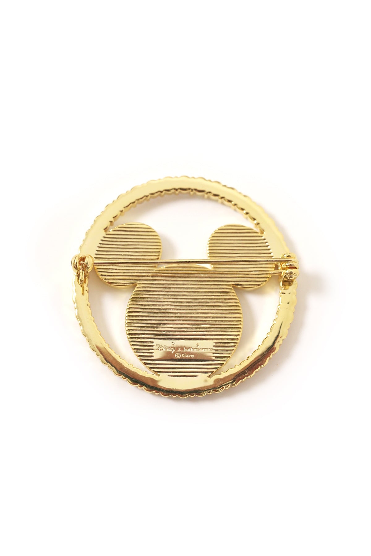 Disney x Buttonscarves Round Brooch - Gold
