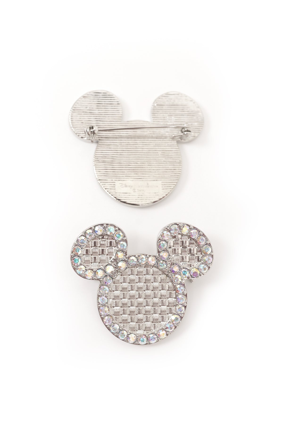 Disney x Buttonscarves Woven Brooch - Silver