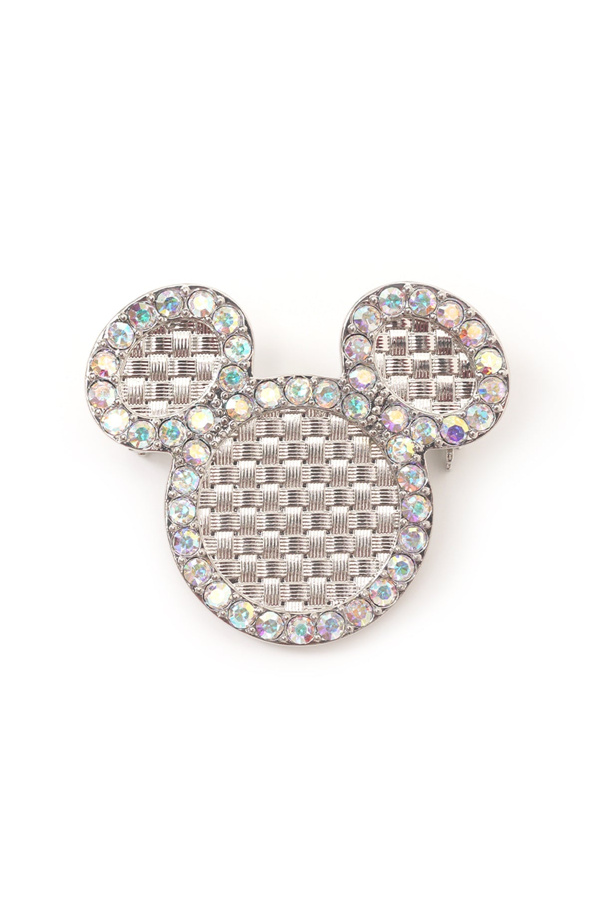Disney x Buttonscarves Woven Brooch - Silver