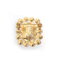 Elle Crystal Brooch - Gold