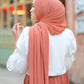 Everyday Pleated Shawl - Salmon