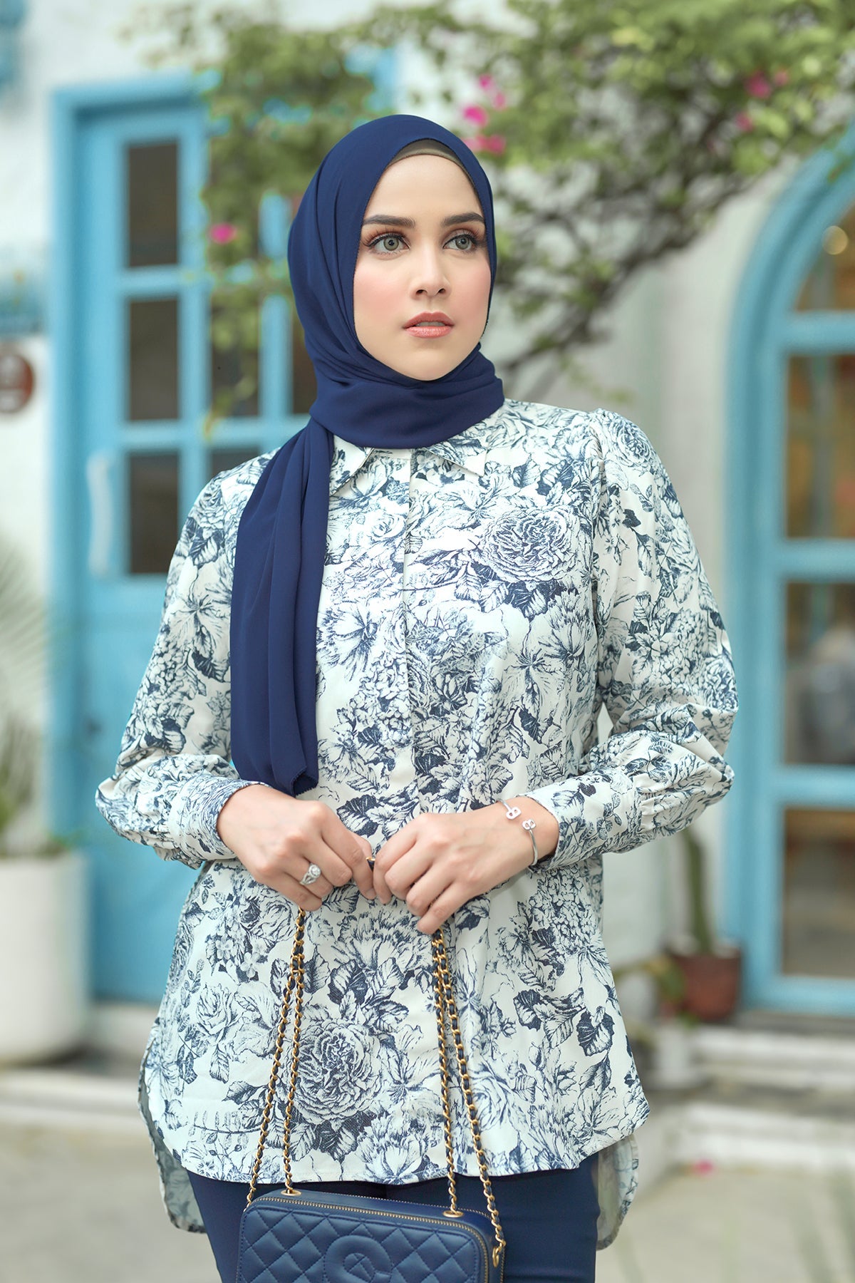 Everyday Shawl - Navy
