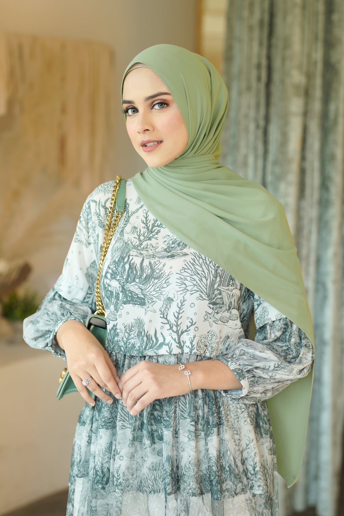 Everyday Shawl - Seafoam