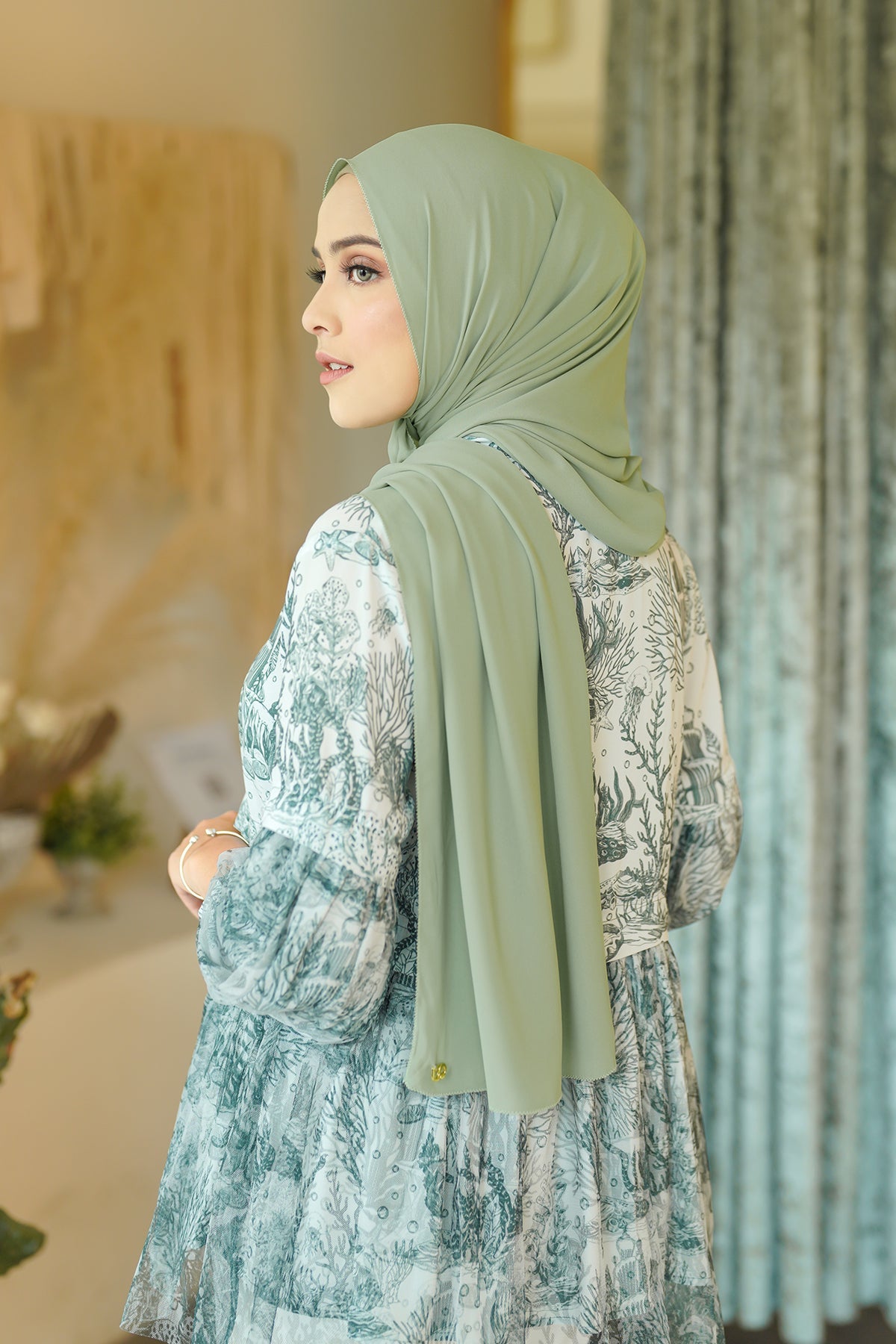Everyday Shawl - Seafoam