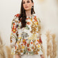 Flower Peplum Top - White