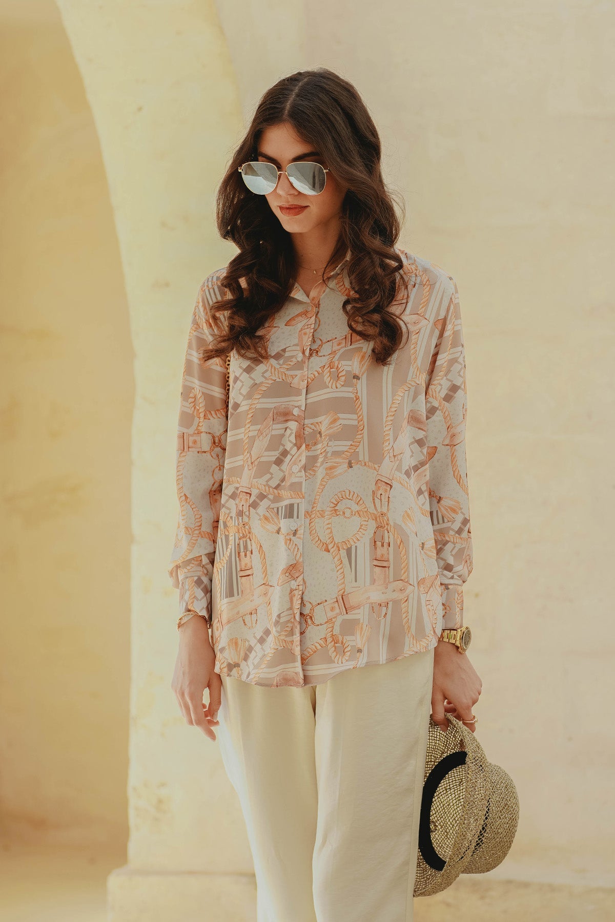 The Chain La Bella Georgette Shirt - Cream