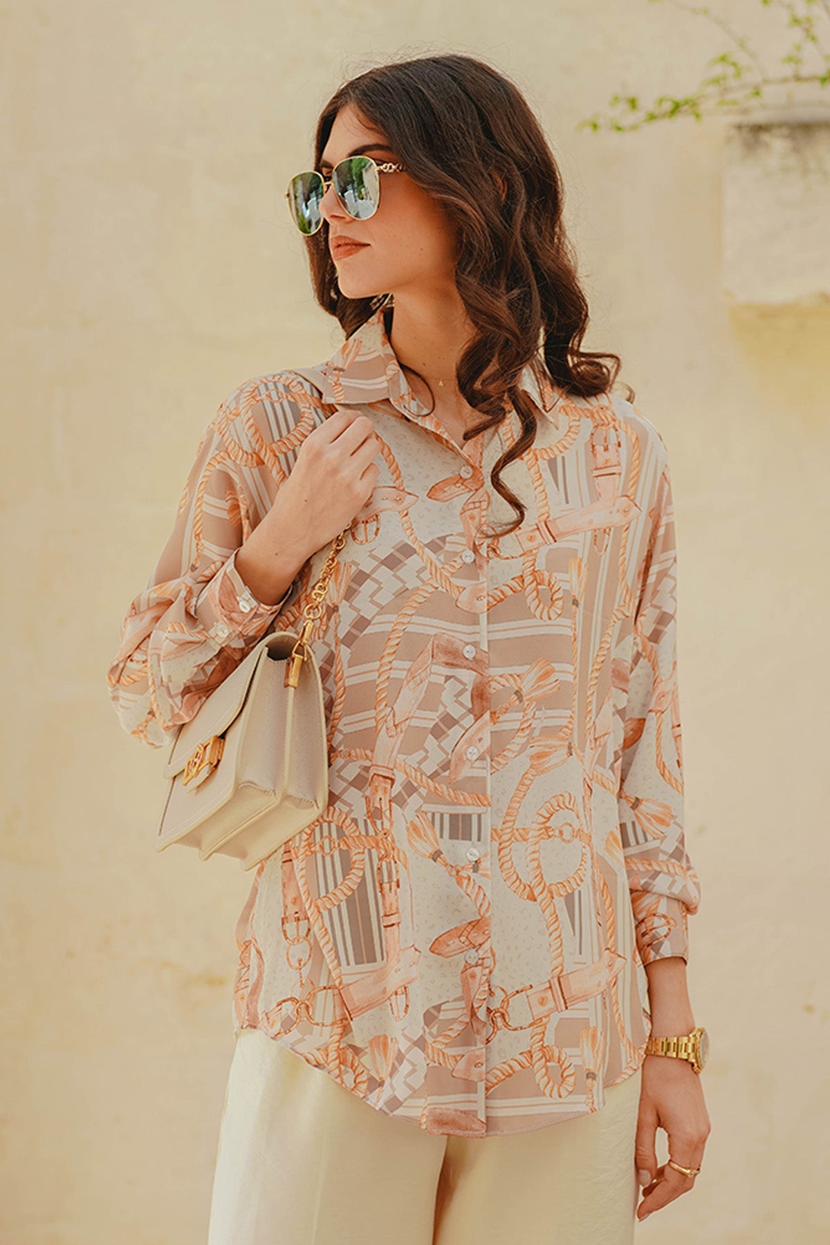 The Chain La Bella Georgette Shirt - Cream