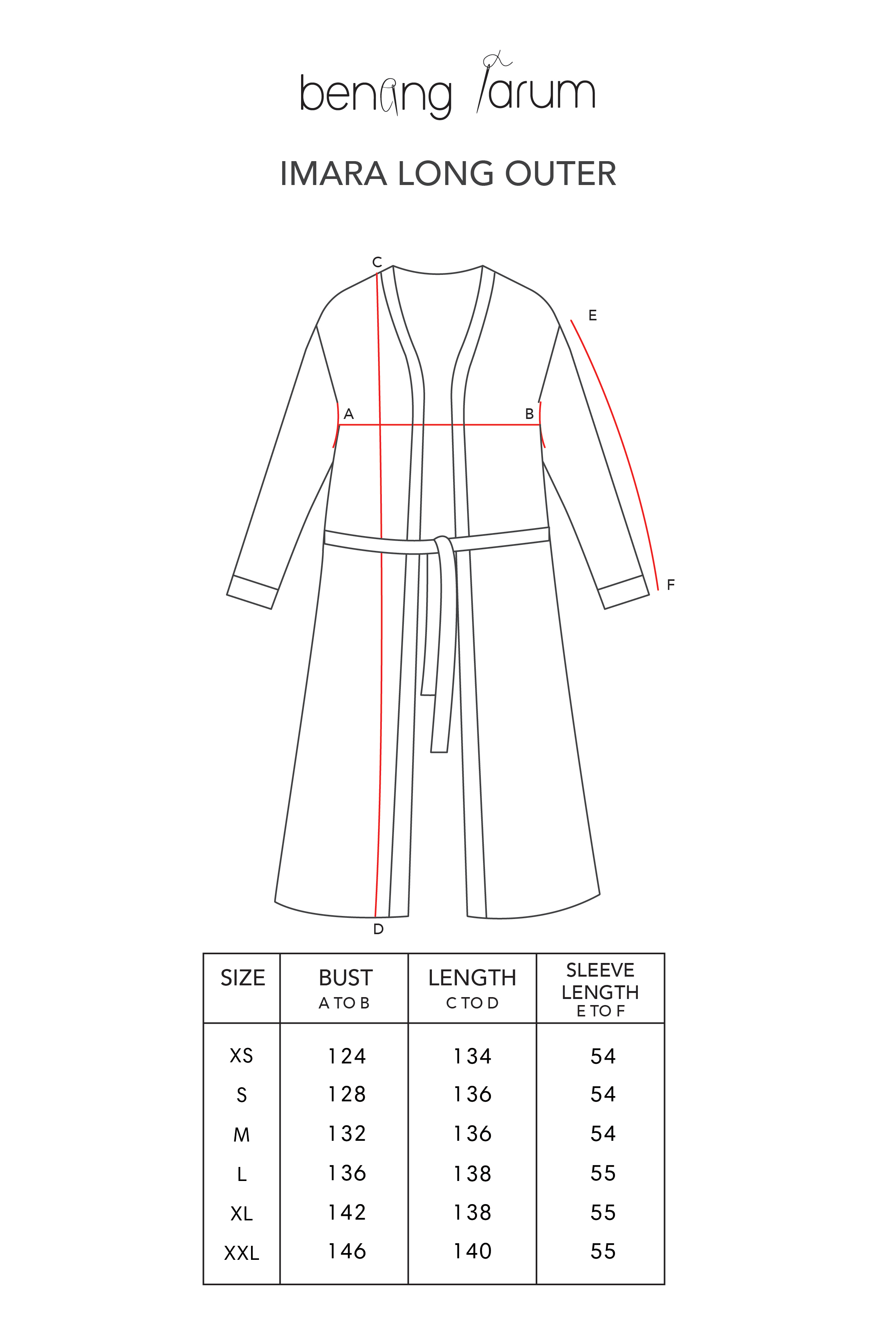 Imara Long Outer - Grey