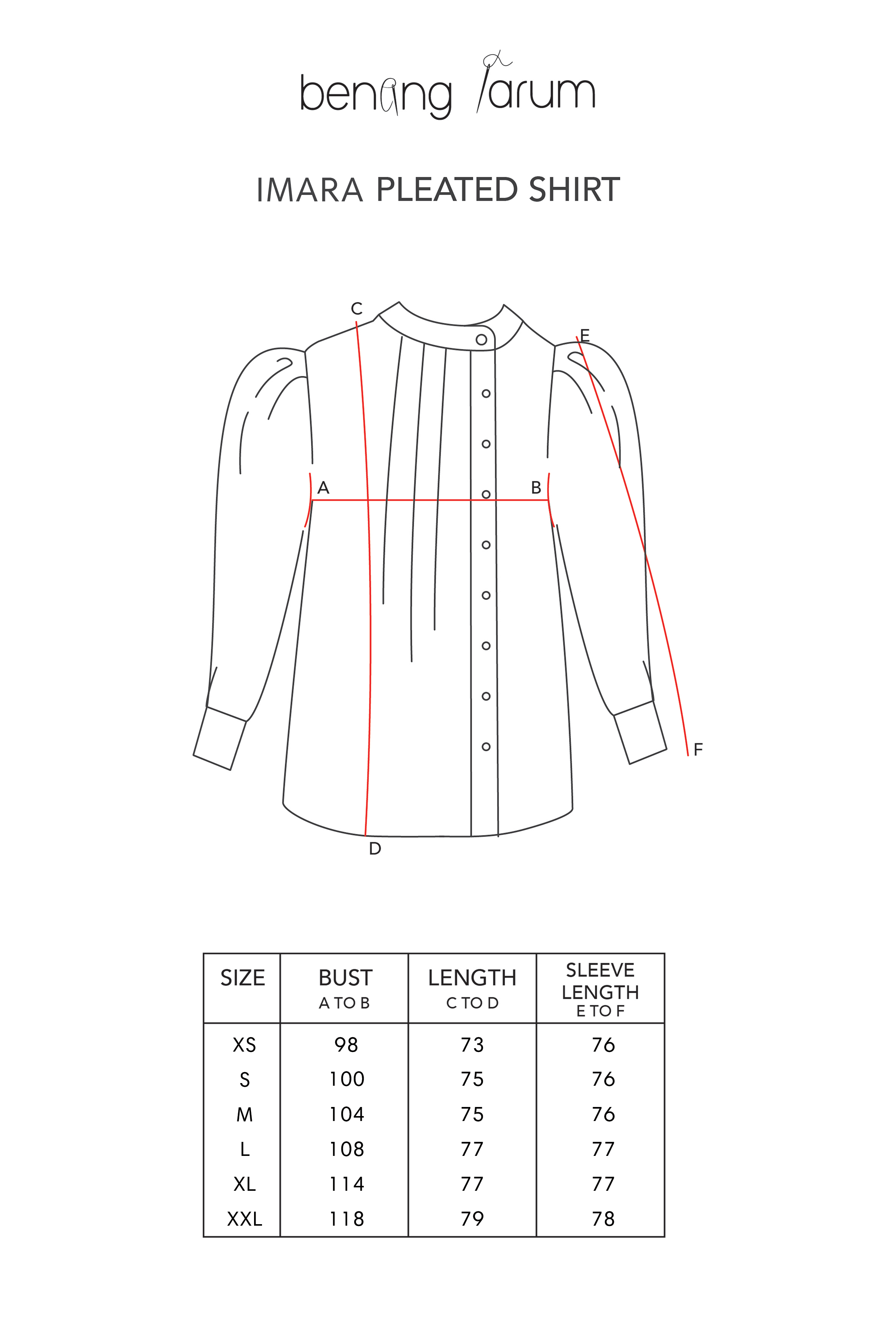 Imara Pleated Shirt - Grey
