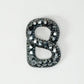 Luxe Signature Gleaming Brooch - Black