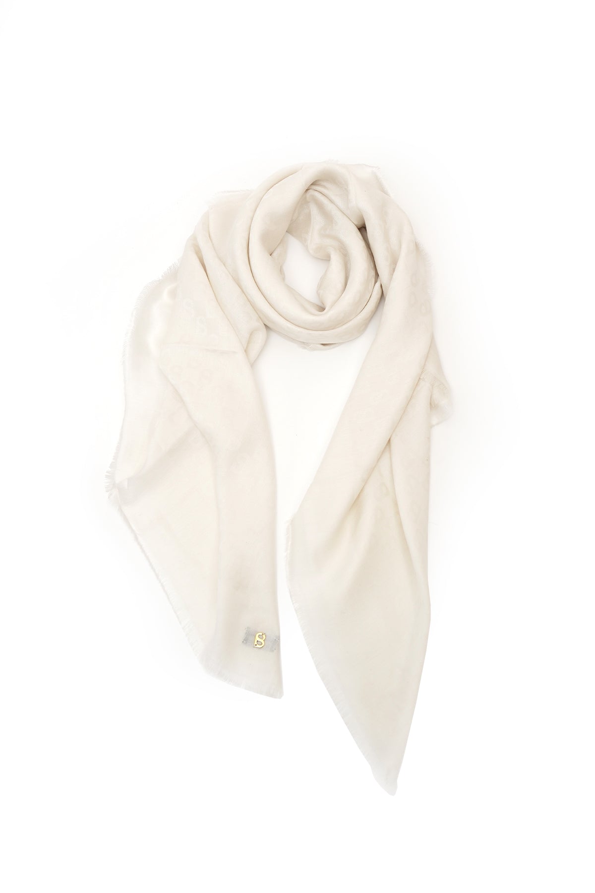 Lavish Monogram Wool - Ivory