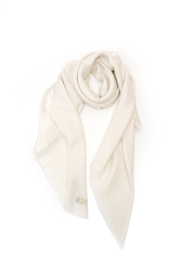 Lavish Monogram Wool - Ivory
