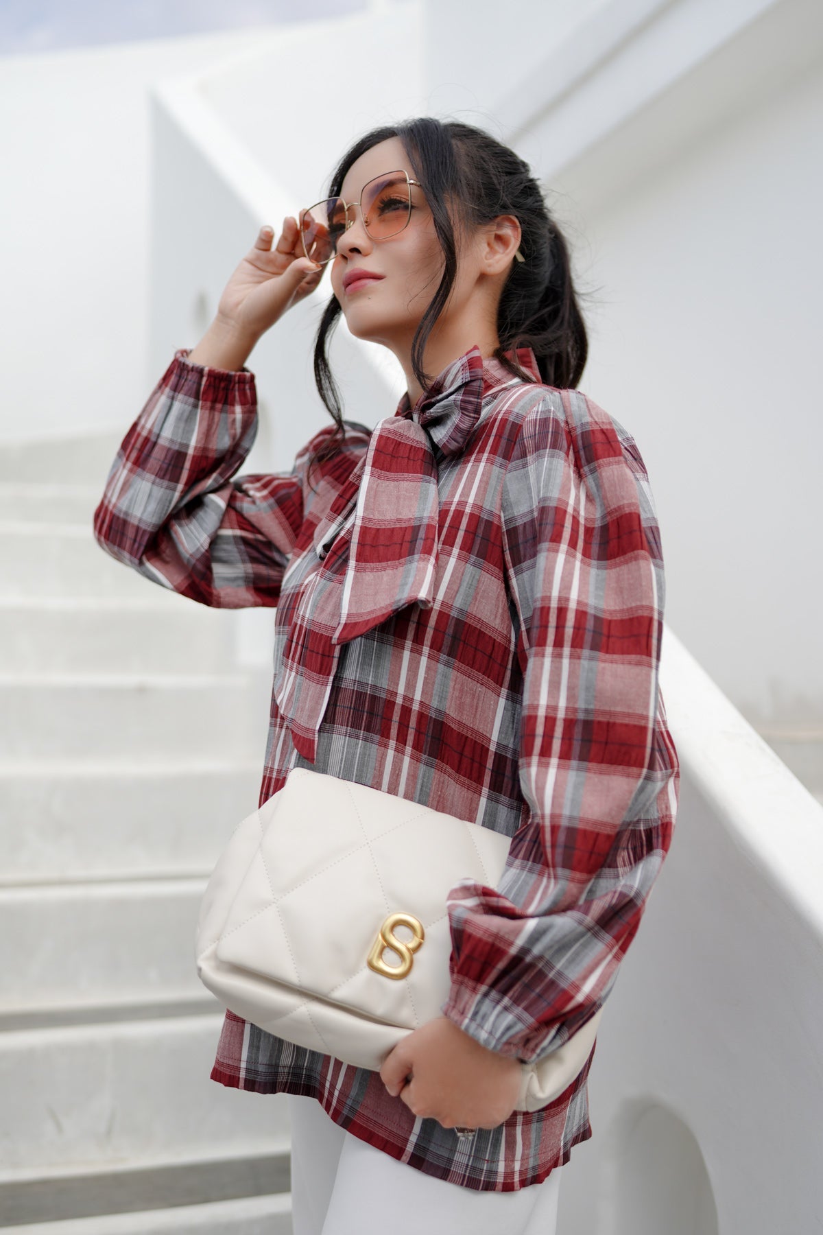 Maroon Mika Blouse