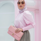 Pink Audy Blouse with Puff Sleeve