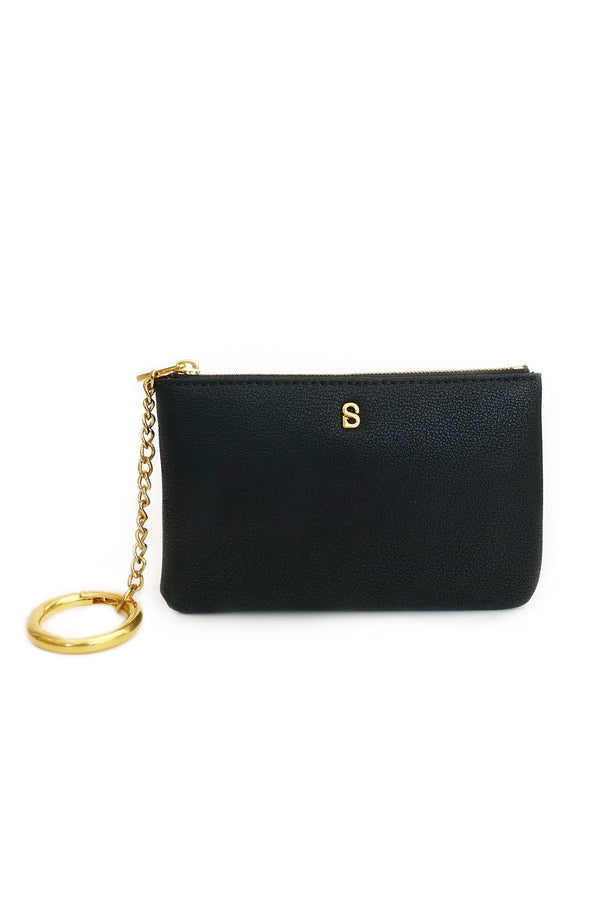 The Amy Short Wristlet - Black